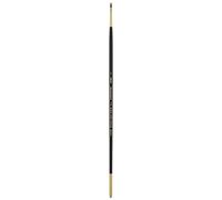 Silver Brush "Renaissance" Cats Tongue Long Handle Series Brush, Pure Kolinsky Sable Hair, Black, Size 2