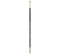 Silver Brush "Renaissance Cats Tongue Long Handle Series Brush, Pure Kolinsky Sable Hair, Black, Size 4