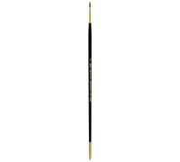 Silver Brush "Renaissance Round Long Handle Series Brush, Pure Kolinsky Sable Hair, Black, Size 5