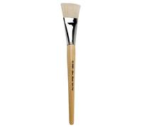 Silver Brush Series 8001 Silver Jumbo Flat Mid Length Handle Brush, Size 30, White Hog Bristle, Clear