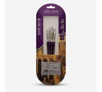 Silver Brush : Silver Silk 88 : Synthetic Brush : Short Handle : Set 106 : 4 Pieces