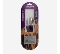 Silver Brush : Silver Silk 88 : Synthetic Brush : Short Handle : Set 110 : 5 Pieces