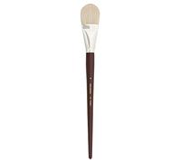 Silver Brush Silverstone Filbert Long Handle Brush, Hog Bristle, Deep Maroon, Size 18
