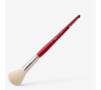 Silver Brush Limited 5518S Silver Mop White Round Paintbrush, Oil, Acrylic, and Watercolour Brush, Short Handle, Size 16