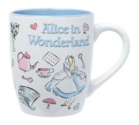 Silver Buffalo Alice in Wonderland Icons 25oz Jumbo Curved Ceramic Mug
