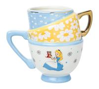 Silver Buffalo Alice in Wonderland Wildflower Electroplate Ceramic 3D Sculpted Mug