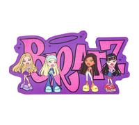 Silver Buffalo Bratz Characters and Logo Glitter Large Die-Cut MDF Box Wall Sign