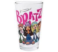 Silver Buffalo Bratz Logo and Group Boxed Pint Glass, 16 Ounces
