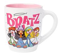 Silver Buffalo Bratz Logo and Group Jumbo Curved Ceramic Mug, 25 Ounces
