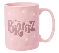 Silver Buffalo Bratz Logo and Sparks Wax Resist 17oz Ceramic Pottery Mug