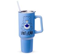 Silver Buffalo Care Bears Grumpy Like Care Stainless Steel Tumbler with handle, 40 Ounces