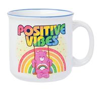 Silver Buffalo Care Bears Positive Vibes Glitter Ceramic Camper Mug, 20 Ounces