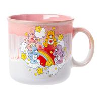 Silver Buffalo Care Bears Rainbow with Stars Reactive Glaze Ceramic Camper Mug Featuring Tenderheart, Cheer, Grumpy, and Share Bear, 20 Ounces