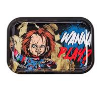 Silver Buffalo Chucky Wanna Play? 11.3" x 7.4" Tin Tray