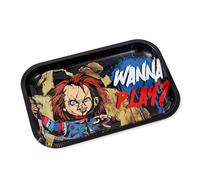 Silver Buffalo Chucky Wanna Play? 11.3" x 7.4" Tin Tray