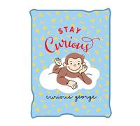 Silver Buffalo Curious George Flannel Fleece Throw Blanket 45 x 60