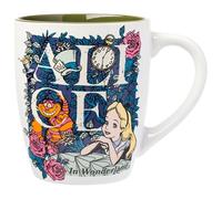 Silver Buffalo Alice in Wonderland Collage Scene 25oz Jumbo Curved Ceramic Mug