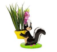 Silver Buffalo Disney Bambi Flower Skunk 6-Inch Ceramic Planter With Artificial Succulent