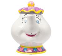 Silver Buffalo Disney Beauty and the Beast Mrs. Potts Small Sculpted Ceramic Snack Jar