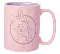 Silver Buffalo Disney Classics Daisy Duck Circle Badge Wax Resist 17oz Ceramic Pottery Mug