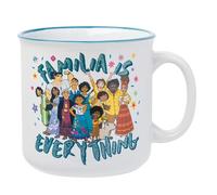 Silver Buffalo Disney Encanto Familia is Everything Glitter Ceramic Camper Mug, 20 Ounces