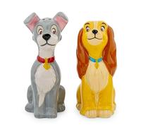 Silver Buffalo Disney Lady and The Tramp Ceramic Salt and Pepper Shaker Set