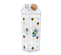 Silver Buffalo Disney Lilo and Stitch Coconut Milk Plastic Milk Carton Pitcher Bottle, 16.2 Ounces