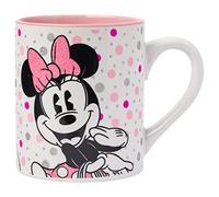 Silver Buffalo Disney Minnie Mouse Dots Glitter Ceramic Mug, 14 Ounces