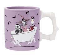 Silver Buffalo Disney Nightmare Before Christmas Featuring Lock, Shock, and Barrel Tub 3D Sculpted Handle Ceramic Mug, 20 Ounces