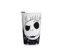 Silver Buffalo Disney Nightmare Before Christmas Jack with Bones Ceramic Travel Mug, 10 Ounces