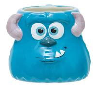 Silver Buffalo Disney Pixar Monsters, Inc. Sulley 3D Ceramic Mug, 20oz | James P. Sullivan, Sculpted Design, 0.6 Liters, Blue, Horn Details