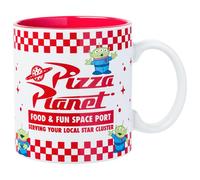 Silver Buffalo Disney Pixar Toy Story Ceramic Mug Featuring Pizza Planet Design, 20 Ounces