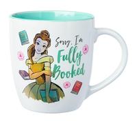 Silver Buffalo Disney Princess Belle Meet Me Library LZR Ceramic Mug, 18 Ounces