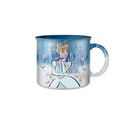 Silver Buffalo Disney Princess Cinderella Reactive Glaze Ceramic Camper Mug, 20 Ounces