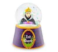 Silver Buffalo Disney Snow White and The Seven Dwarfs Light Up Snow Globe Featuring The Evil Queen, 45mm