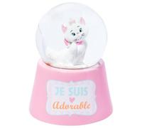 Silver Buffalo Disney The Aristocats Marie “Je Suis Adorable” Boxed Light Up Snow Globe, 45mm