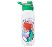 Silver Buffalo Disney The Little Mermaid Live Action Movie Ariel A Part of Your World Water Bottle With Screw-On Lid, 28 Ounces