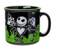 Silver Buffalo Disney The Nightmare Before Christmas Ceramic Camper Mug Featuring Jack Skellington, 20 Ounces