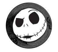 Silver Buffalo Disney's Nightmare Before Christmas Jack Skellington Face 3D Wall Wobbler 8.5 x 8.5 inches Black and White