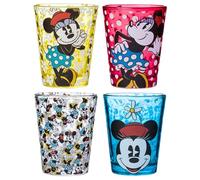Silver Buffalo DL110264 Disney Shot Glasses Set, Vintage Minnie Mouse