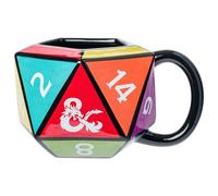 Silver Buffalo Dungeons & Dragons D20 Die Ceramic 3D Sculpted Mug, 20 Ounces