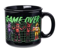 Silver Buffalo Five Nights At Freddy's Game Over Ceramic Camper Mug | Large Coffee Cup For Tea, Espresso, Cocoa | Holds 20 Ounces