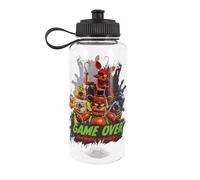 Silver Buffalo Five Nights at Freddy's Special Delivery Game Over Group 33.8oz Sports Water Bottle