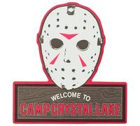 Silver Buffalo Friday the 13th Mask Peeking Large Die Cut MDF Box Wall Sign