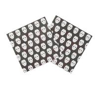 Silver Buffalo Friday The 13th Party Napkins Featuring Jason Voorhees’s Mask, 40 Count, 10” x 10”
