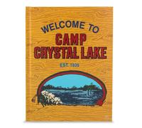 Silver Buffalo Friday The 13th Welcome To Camp Crystal Lake Hardcover Journal Notebook