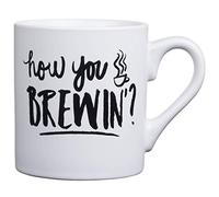 Silver Buffalo Friends Central Perk Ceramic Coffee Mug How You Brewin, 14 Ounces