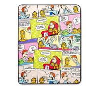 Silver Buffalo Garfield and Jon Comic Strip Panels Sherpa Throw Blanket | 50 x 60 Inches