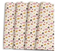 Silver Buffalo Gilmore Girls Logos Printed Wrapping Paper 12ct | Leaves and icon pattern, 20 x 30-inch sheets, 12-count pack, gift-ready design, Stars Hollow inspired