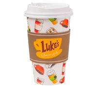 Silver Buffalo Gilmore Girls Lukes Logo 8pk 16oz Paper Travel Cup with Lid